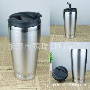 YONGKANG JARREYWARE FACTORY Stainless Steel Vacuum Tumbler Red Straight <b>Cup</b> With Lid Travel Mug Double Wall Insulated - Product Image 5