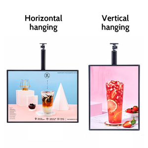 Pantalla LED para Menú de Restaurante de <span class=keywords><strong>Comida</strong></span> Rápida, Instalación Colgante, Retroiluminación para Menú, Caja de Luz Publicitaria para Pedidos de <span class=keywords><strong>Comida</strong></span> - Product Image 2