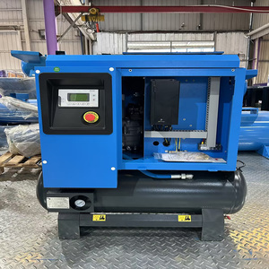 Compresseur industriel 6HP 4.5KW à vitesse fixe, à vis, intégré au réservoir. À propos de cet article : Le compresseur utilise un ensemble de composants puissants. - Product Image 1