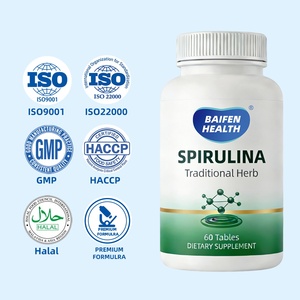 Tabletas de Espirulina para Adultos OEM/ODM, Suplemento Dietético para el Metabolismo Energético, Soporte Antioxidante, Apto para Veganos, Sin Gluten, Orgánico - Product Image 3