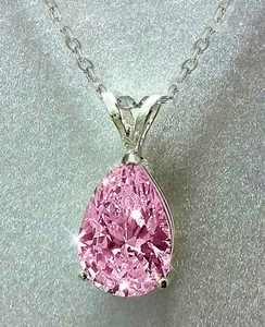 Collar de cadena de eslabones plateados con forma de gota de agua, diseño simple y elegante, unisex. - Product Image 1