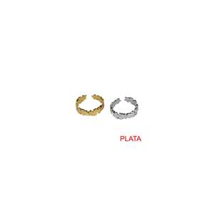 แหวนแฟชั่น สแตนเลส 316L ชุบทอง PVD ทนทาน เป็นมิตรต่อสิ่งแวดล้อม PLATA - Product Image 1