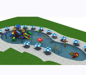 กระดานลื่นสนามเด็กเล่นออกแบบตามต้องการพร้อมแผ่นสาดน้ำสำหรับเด็กเกมทางน้ำสำหรับครอบครัวสวนน้ำสำหรับโรงแรมรีสอร์ท - Product Image 2