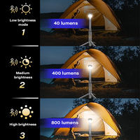 Lampe de travail LED Banqcn personnalisable, étanche, avec support, rechargeable Type C, télécommande, pour camping et tente, avec aimant