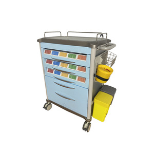 Chariot d'hôpital Yao Kang en ABS, 4 roulettes, multifonctionnel avec tiroirs pour usage médical - Product Image 3