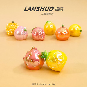 Adornos Miniatura de Frutas Simuladas Lanshuo, Set de Joyería DIY de Resina Plástica, Accesorios de Fotografía - Product Image 4