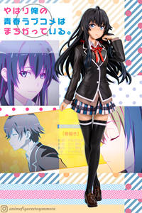 Figura de Yukinoshita Yukino de 18 cm del anime Yahari Ore no Seishun Love Comedy wa Machigatteiru, versión con uniforme escolar, modelo de juguete. - Product Image 2
