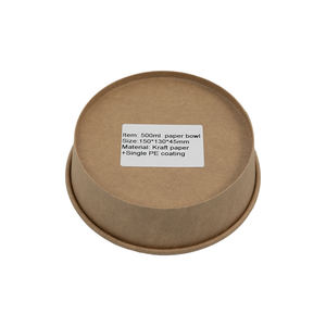 ภาชนะใส่ซุปกระดาษแบบใช้แล้วทิ้ง เป็นมิตรกับสิ่งแวดล้อม ย่อยสลายได้ ป้องกันการรั่วซึม พร้อมฝาปิด สำหรับอาหารร้อนและเย็น - Product Image 5