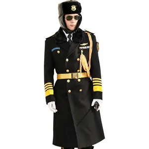 新设计黑色保安官大衣安全夹克安全服装供应商制服