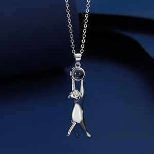 Collar con Diseño de Pata de Mascota en Oferta, Collar y Pulsera de Plata S925 con Forma de Pata de Gato o Perro - Product Image 4