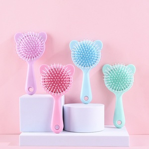 Cartoon <strong>Bear</strong> Air Cushion Comb with Bamboo Teeth Cute Portable Hair <strong>Straightening</strong> &amp; Massage Beauty Comb - Product Image 1