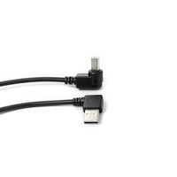Kabel USB 3.1 Sudut Kanan USB-A ke USB-B Male 5A Pengisian Cepat PVC untuk Printer Scanner Mesin Kasir