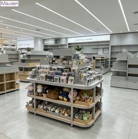 Étagère d'exposition multi-niveaux réglable pour papeterie, cadeaux, jouets et librairies