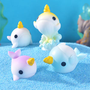 Nouvel océan ornement <span class=keywords><strong>baleine</strong></span> à une <span class=keywords><strong>corne</strong></span> Micro paysage ornement personnalisé résine artisanat décoration Gadgets - Product Image 2