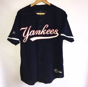 Customie Logo Custom Name Mens New York Team Sublimated Blank Baseball Jersey