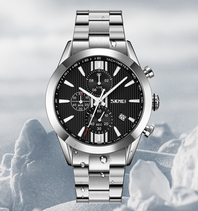 Reloj de pulsera de cuarzo dorado con correa de acero inoxidable, diseño de lujo, clásico - Product Image 2