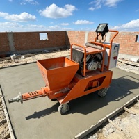 Machines à projeter du mortier professionnelles 220V avec des performances fiables pour le plâtrage mural de grandes surfaces