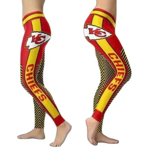 leggings 59 Suppliers-Leggings NFL America football team legging da donna Fitness sport Rugby 32 Team 3D stampa digitale pantaloni da Yoga leggings