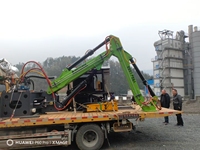 Martillo Excavador Hidráulico Giratorio con Control Remoto por Fibra Óptica para Minería, Martillo Rompedor de Roca para Canteras
