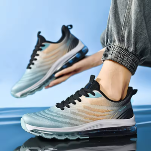 Chaussures de sport pour hommes grandes tailles 35-48, style basket, mode, avec coussin d'air, décontractées, en mesh respirant, plates et épaisses - Product Image 5