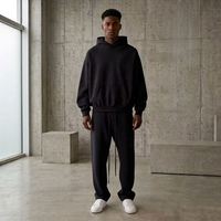 Lianao 2026 – Ensemble Essentiel Sweat à Capuche et Pantalon de Survêtement à Revers en Coton Unisexe avec Logo ESS – Prix de Gros SS22