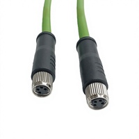 Câble Ethernet industriel SHANWEI M8 Femelle 4 cœurs Codage de type D Aviation Haute flexibilité Chaîne de traînage Connecteur de capteur IP67