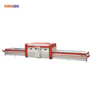 Automatic Furniture Woodworking Pvc Panel Veneer Wood Mdf Kitchen Cabinet Door Heat Vacuum Membrane Lamination Press Machine