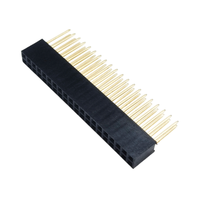 Conector Hembra para PCB de 40 Pines con Paso de 1.0/1.27/2.0/2.54 mm, 2.54 mm, con Chapado en Oro y Material de PBT+Latón