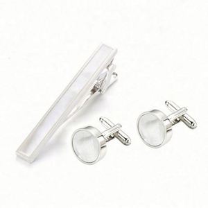 Cadeaux promotionnels personnalisés, boutons de manchette et pince à cravate en nacre haut de gamme - Product Image 3