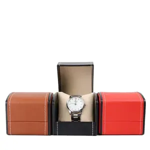 Hochwertige benutzer definierte schwarze magnetische handgemachte Luxus benutzer definierte Lagerung Reise Leder Uhren box