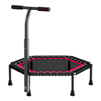Equipo de Ejercicio Físico para Interiores del Hogar, Trampolín para Adultos con Asa, Material de PVC