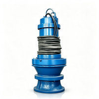 Bomba Sumergible Vertical de Flujo Axial, Bomba de Hélice de Gran Caudal para Descarga de Agua Industrial y Aguas Residuales