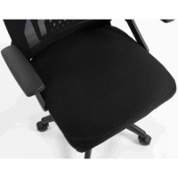 Chaise de bureau à dossier haut avec verrouillage d'inclinaison, profondeur de siège réglable, maille respirante pour immeuble de bureaux, garantie de 2 ans