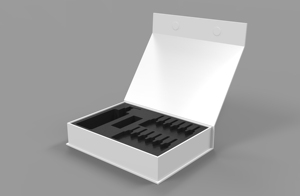 Tùy Chỉnh Logo Đen Từ Bìa Các Tông Giấy Bao Bì Hộp Quà Tặng Với Bọt Bên Trong - Product Image 6