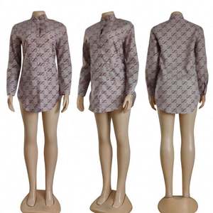 Pakaian Desainer Merek Terkenal Blus Wanita Elegan Cetak Kemeja Kasual Pakaian Mewah untuk Wanita Atasan Wanita - Product Image 1