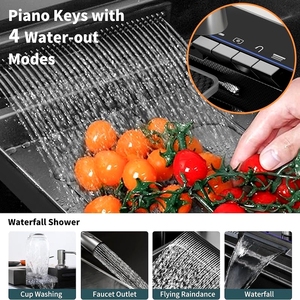 CN 2025 Hot Chine Fournisseur Nid D'abeille Nano Évier Avec <span class=keywords><strong>Vaisselle</strong></span> Cascade Cuisine SUS Multifonctionnel - Product Image 5