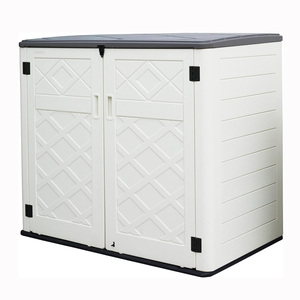 Factory Wholesale <strong>Backyard</strong> Plastic Resin White Multi Color Optional Garden Outdoor <strong>Storage</strong> Shed Kid Bin <strong>Unit</strong> for Patio Furniture - Product Image 1