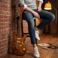 Custom ST Model DIY Kit Vintage Guitar Electric Stringed Instruments 6 Strings Baked Maple Neck Guitar Electric Guitar