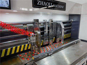 Máquina troqueladora rotativa de cartón corrugado para embalaje de cajas de pizza con impresión flexográfica - Product Image 2