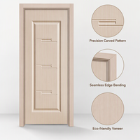 Porte en polyme WPC imperméable, ignifuge et anti-termites, pré-fabriquée, style rustique moderne, pour extérieur, chambre, villa, garantie 5 ans