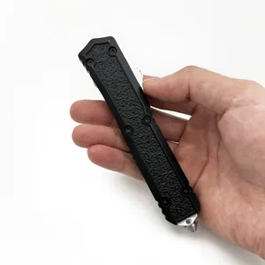 Custom OTF Tools Survival Camping Titanium Zinc Alloy Handle OTF Folding EDC Pocket Accessory Knife For Men Gift