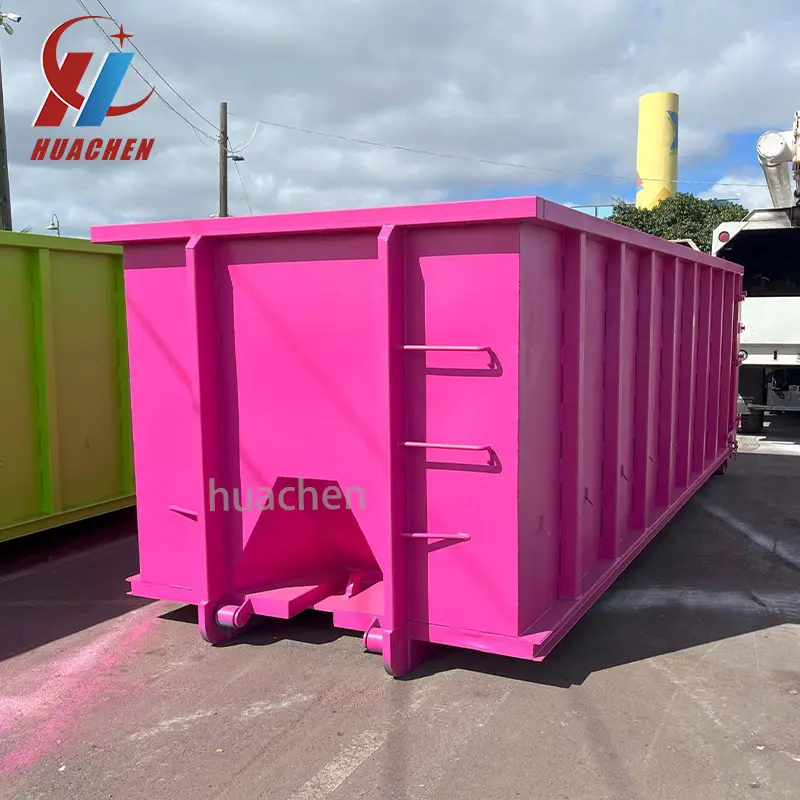 Afvalbeheer Afval Wegwerp Haak Lift Bak Op Maat Roll Off Dumpster Truck Body Haak Lift Container