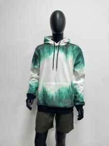 เสื้อฮู้ดดี้ผู้ชายผ้าฝ้าย 100% เนื้อหนา พิมพ์ลายพิเศษทั้งตัว ปักลาย OEM สไตล์สตรีทแวร์ ลุคซักฟอก - Product Image 3