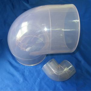 Codo Acrílico Transparente, Curva de PMMA Transparente, Codo de Acrílico - Product Image 1