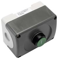 Boîtier de commande à bouton-poussoir 1tvl110000p3101, bouton-poussoir vert, boîtier en plastique, alésage de 22 mm, IP66