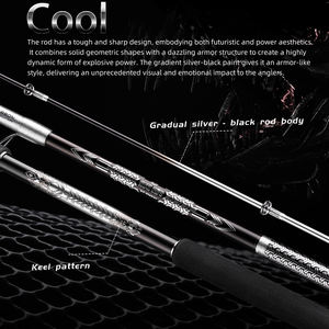 Eecooda คันเบ็ดแบบ popping น้ำหนักเบา, 240กก. อะไหล่ฟูจิ popper stange T1100G ฟูจิ popping tuna - Product Image 4