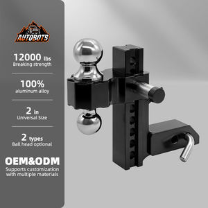 <span class=keywords><strong>Attelage</strong></span> de <span class=keywords><strong>remorque</strong></span> réglable AUTOBOTS Heavy Duty 8 pouces avec <span class=keywords><strong>attelage</strong></span> à baissage de 2 pouces, <span class=keywords><strong>attelage</strong></span> à boule de 2 pouces et 2-5/16 pouces en aluminium pour VR - Product Image 1