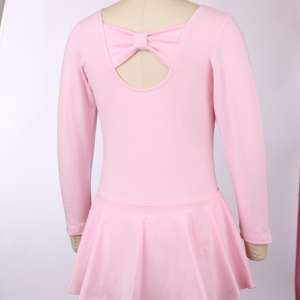 Dancewear katun pakaian balet lengan panjang gadis <span class=keywords><strong>Leotard</strong></span> nyaman tari klasik balet untuk pertunjukan tari balet - Product Image 4