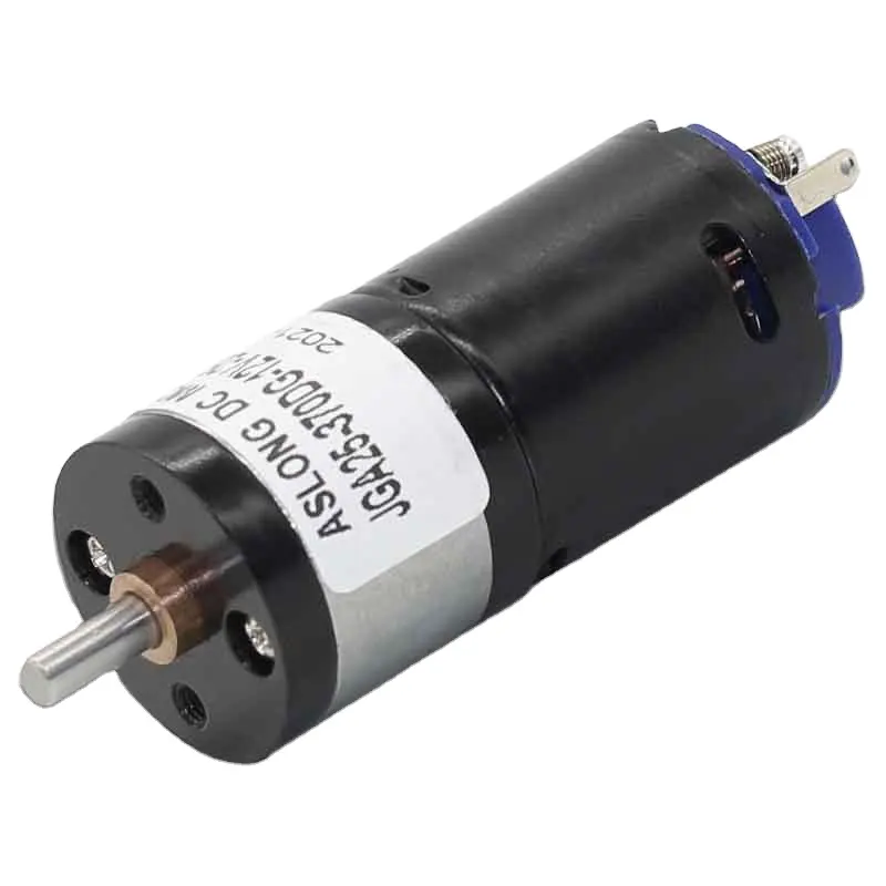 6V 20000R yüksek tork elektrik dc motor azaltma kutusu Dia 25mm düz şanzıman redüktör fırçalanmış 370 DC Motor dc dişli motor