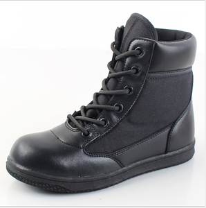 Botas Tácticas para Niños DFTSB115 de Microfibra Transpirable con Cierres Laterales en Color Negro, Bronceado y Caqui - Product Image 2